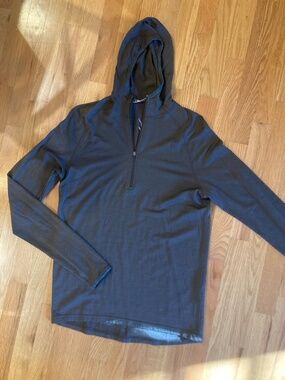 M's Ibex Merino Wool Pullover Hoodie